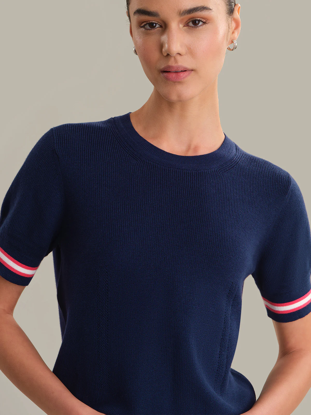 Alice: Stripe Rib Cotton Top - Image 4