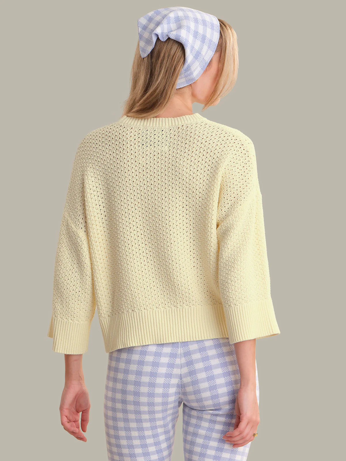 Suki: Pointelle Cotton Oversized Sweater - Image 3