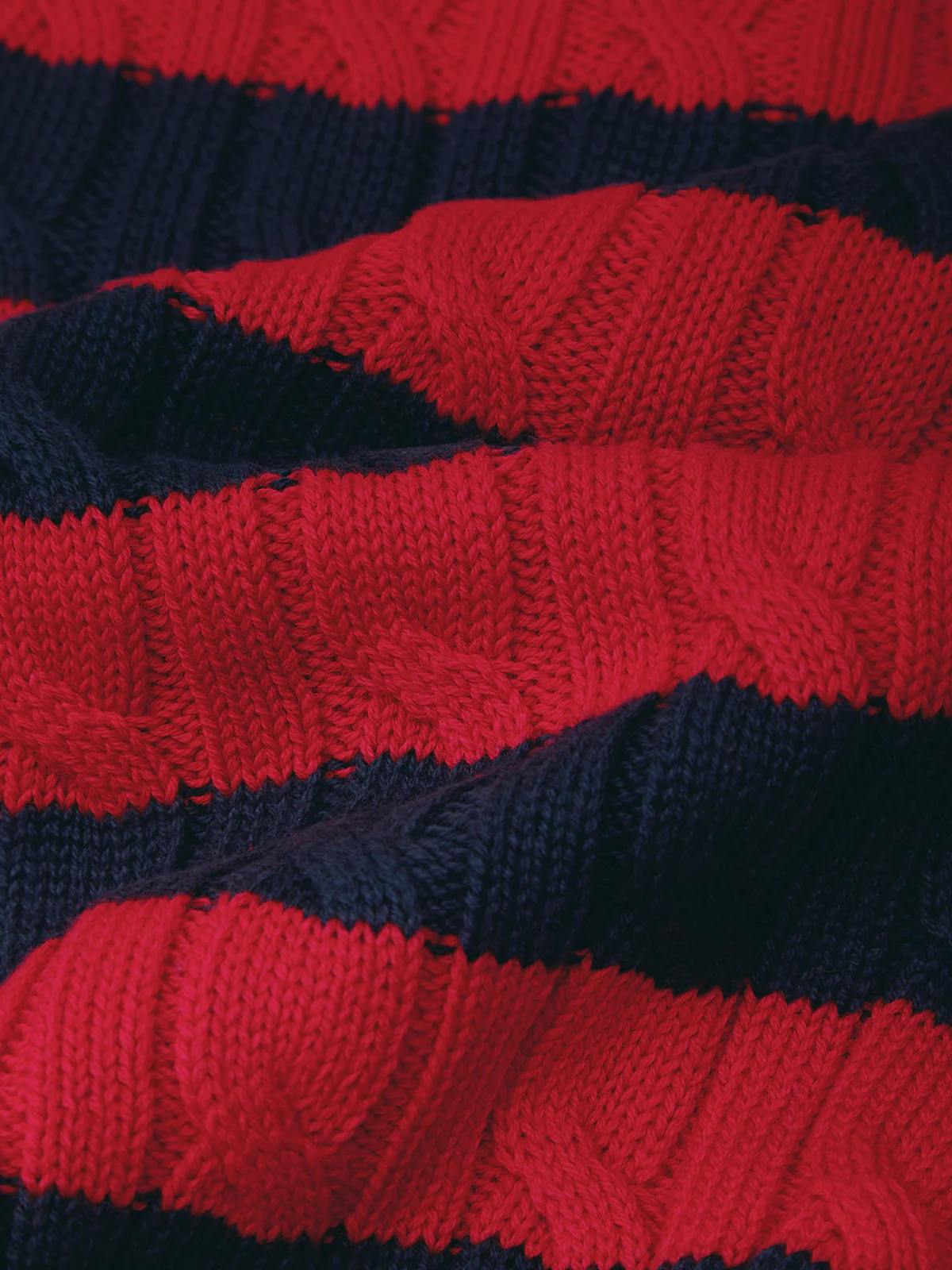 Tallulah Striped Puff Sleeve Cable Cardigan - Image 6