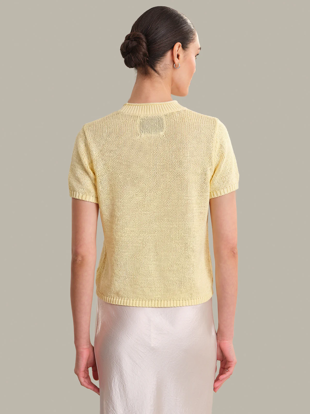 Terri: Roll Edge Short Sleeve Sweater - Image 3