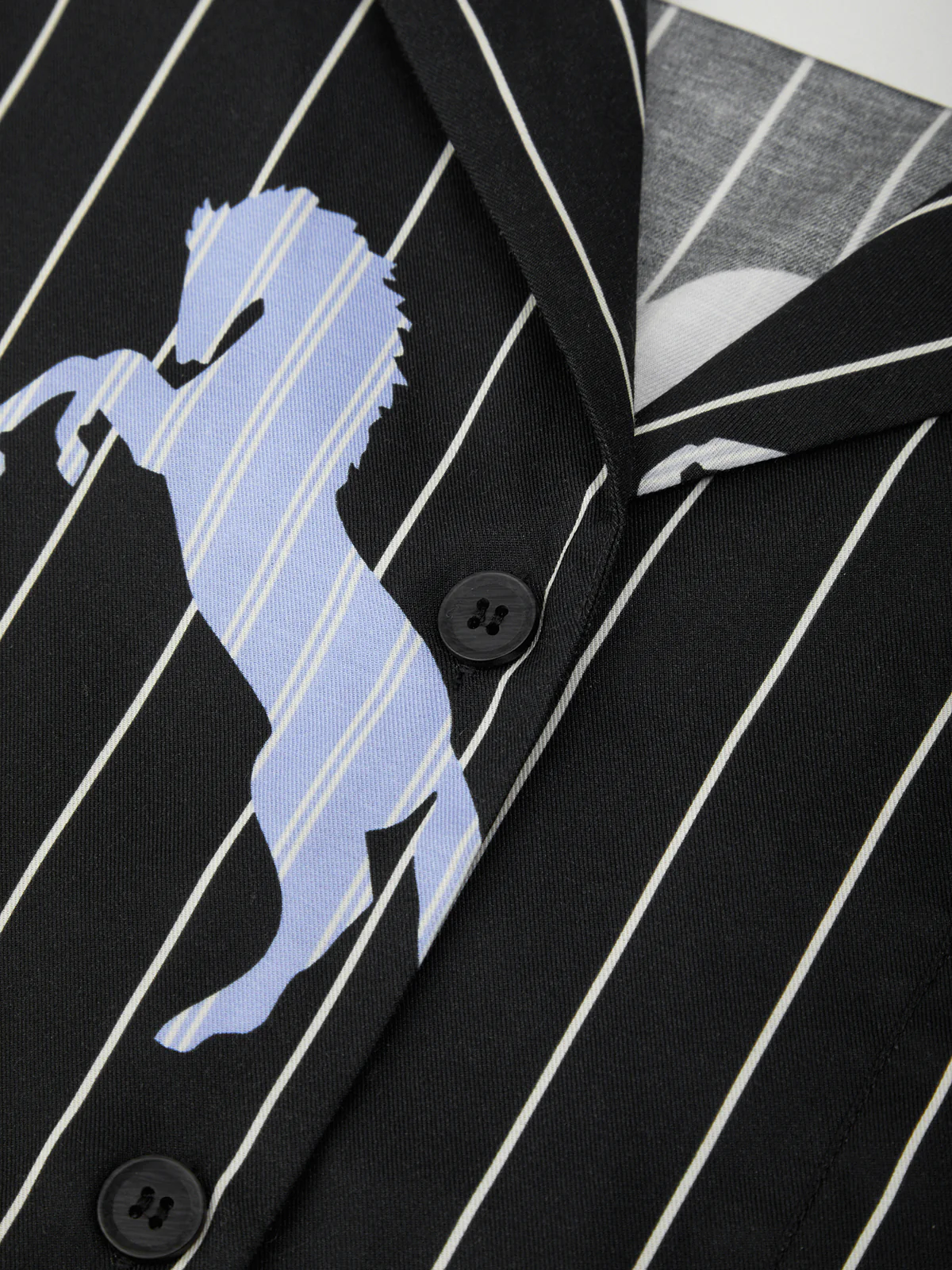 The Pinstripe Horse Print Sleep Set - Image 8