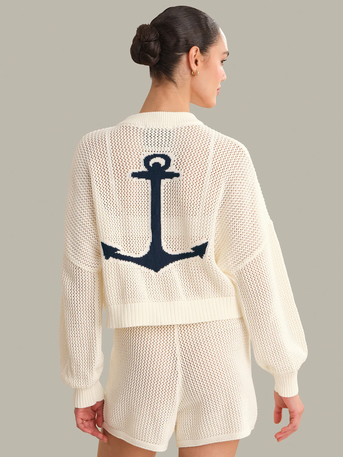 Tide Mesh Nautical Cardigan - Image 3
