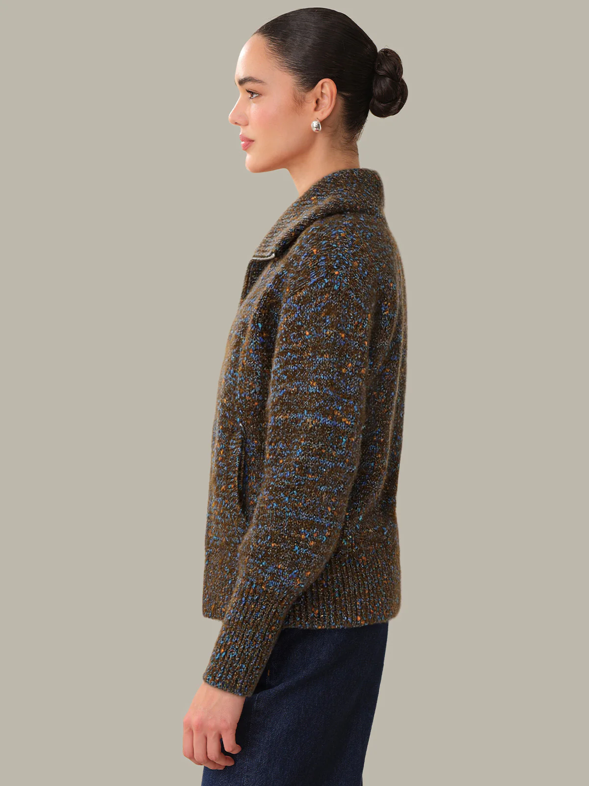 Trina: Space-Dye Sweater Jacket - Image 2