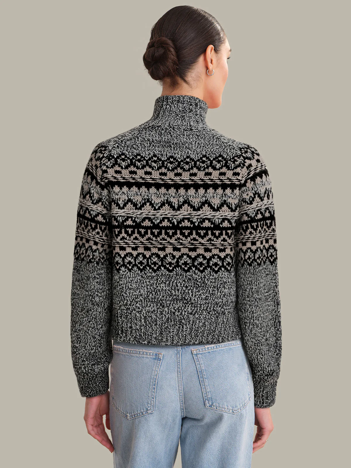 Vail: Fair Isle Mockneck Sweater - Image 2