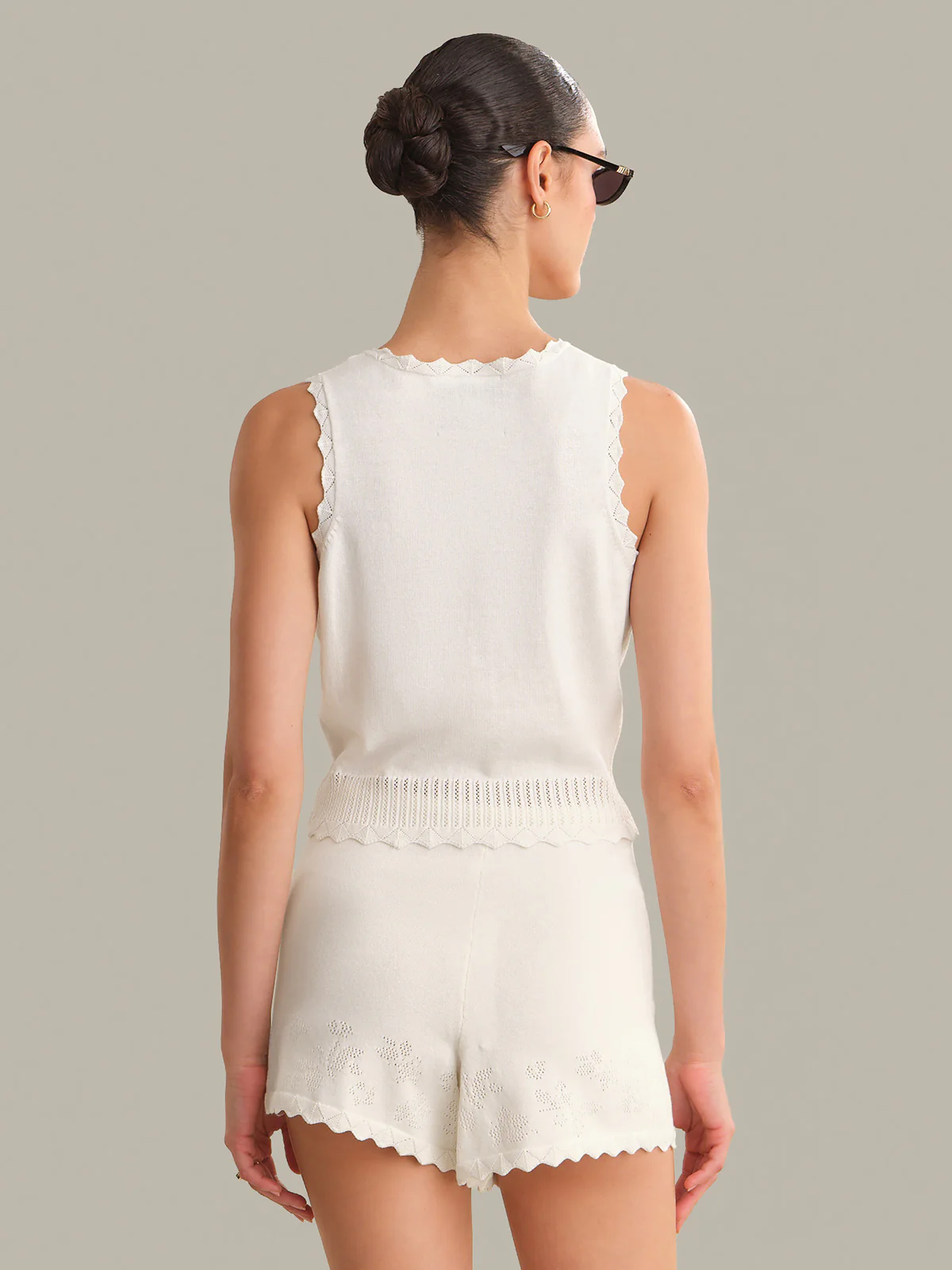 Valentina Button Down Sleeveless Top - Image 3