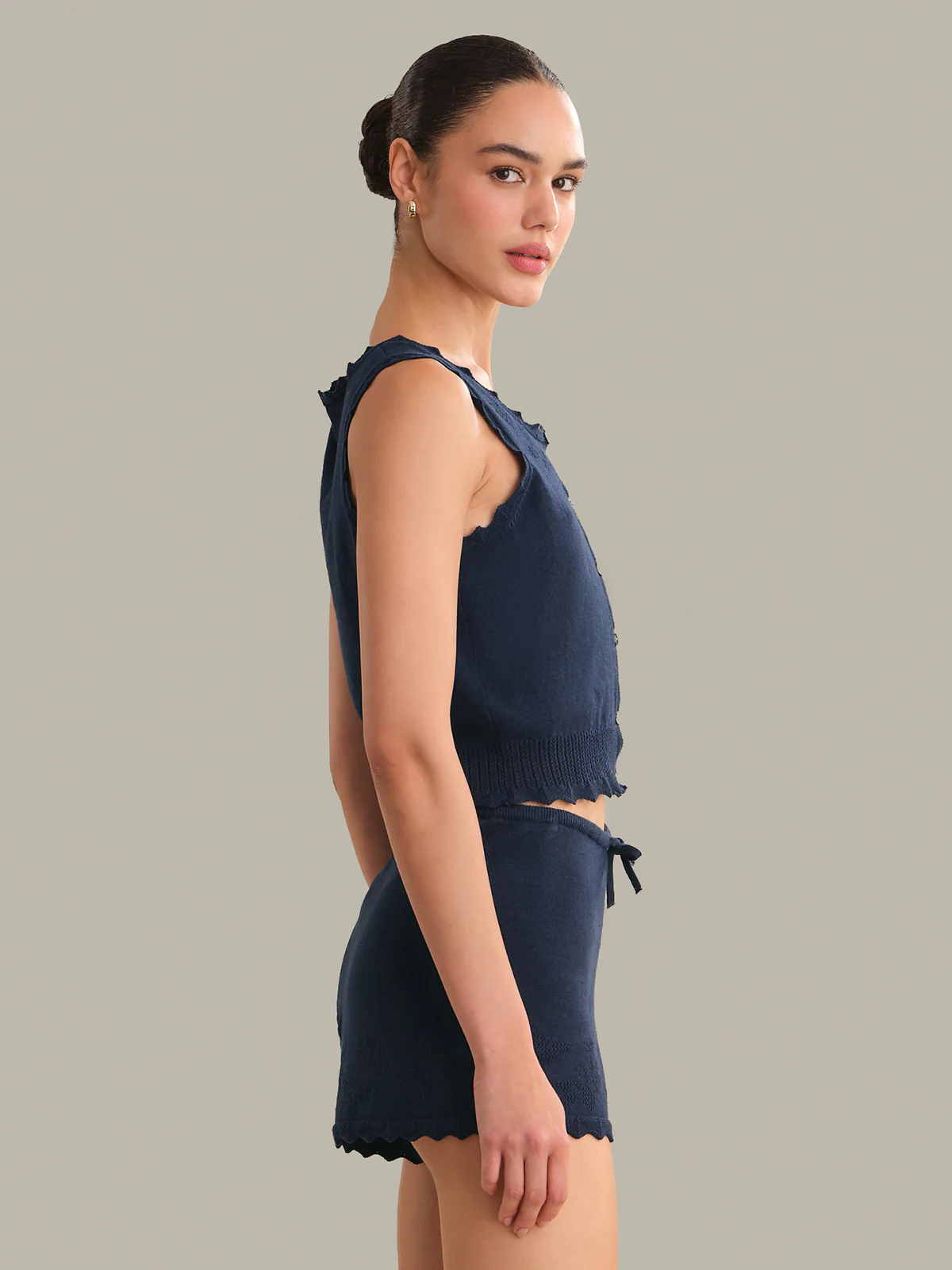 Valentina Button Down Sleeveless Top - Image 2