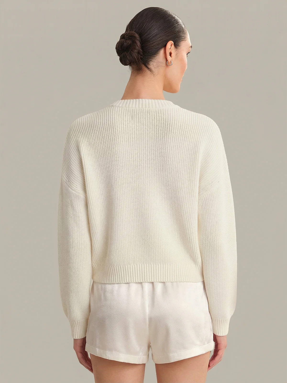 Veda: Classic Cotton Crewneck Sweater - Image 3