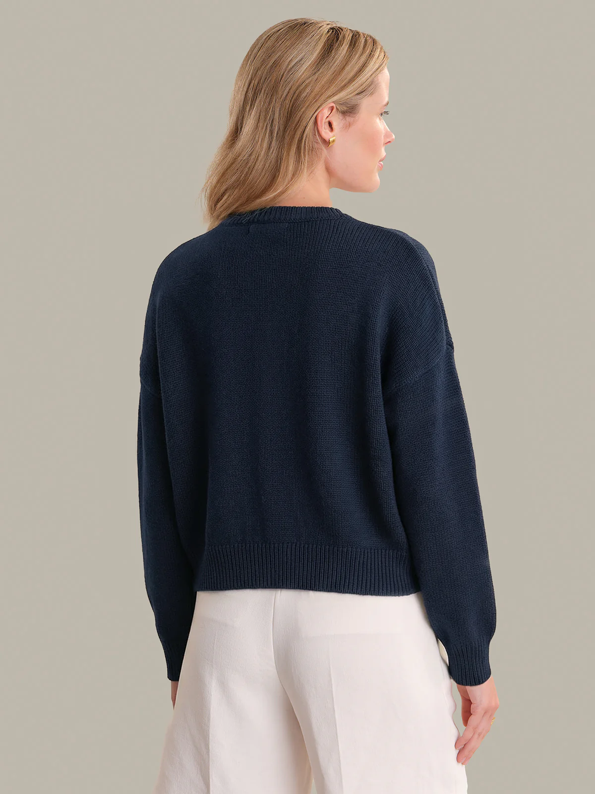 Veda: Classic Cotton Crewneck Sweater - Image 3