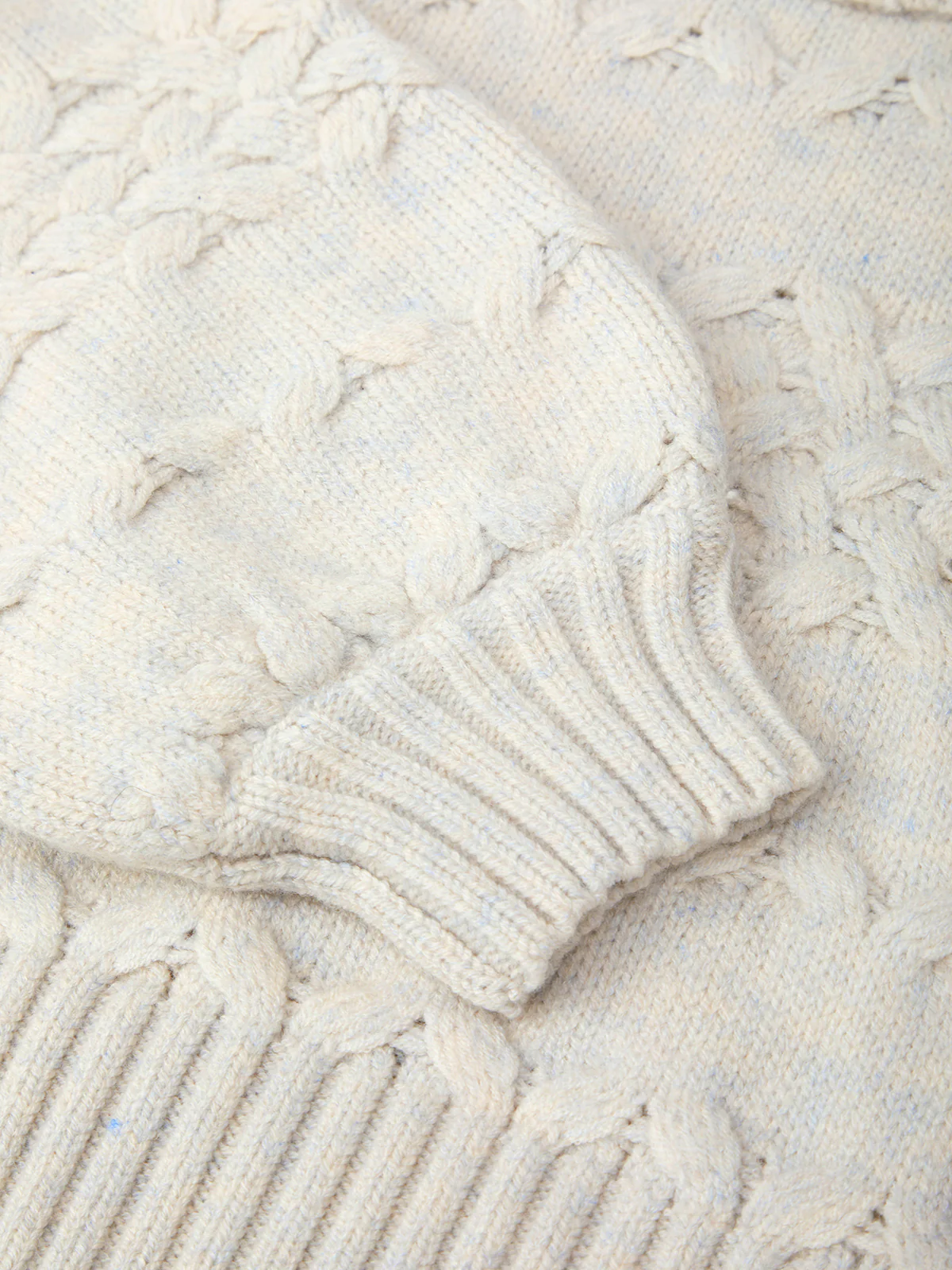 Vera: Mixed Cable Knit Turtleneck Sweater - Image 5