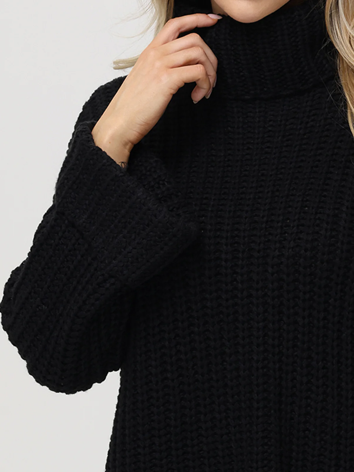 Vida: Turtleneck Shaker Pullover - Image 6