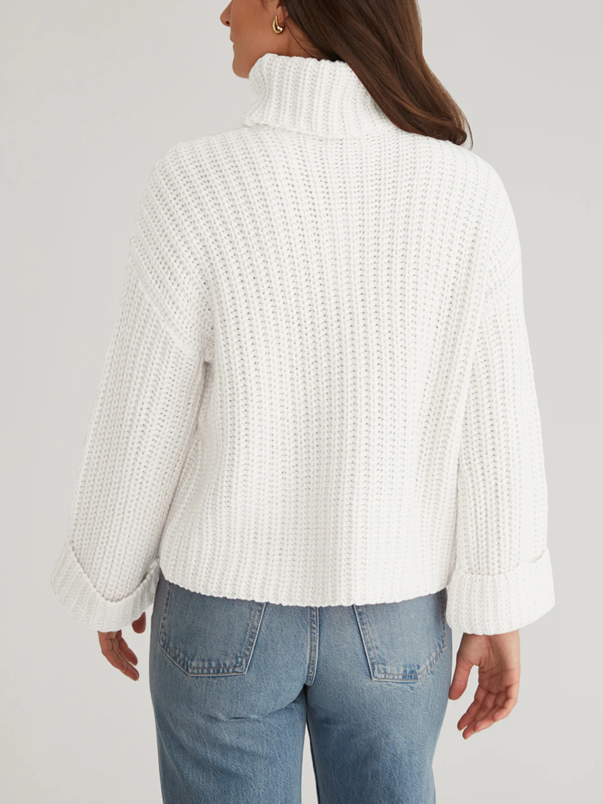 Vida: Turtleneck Shaker Pullover - Image 3