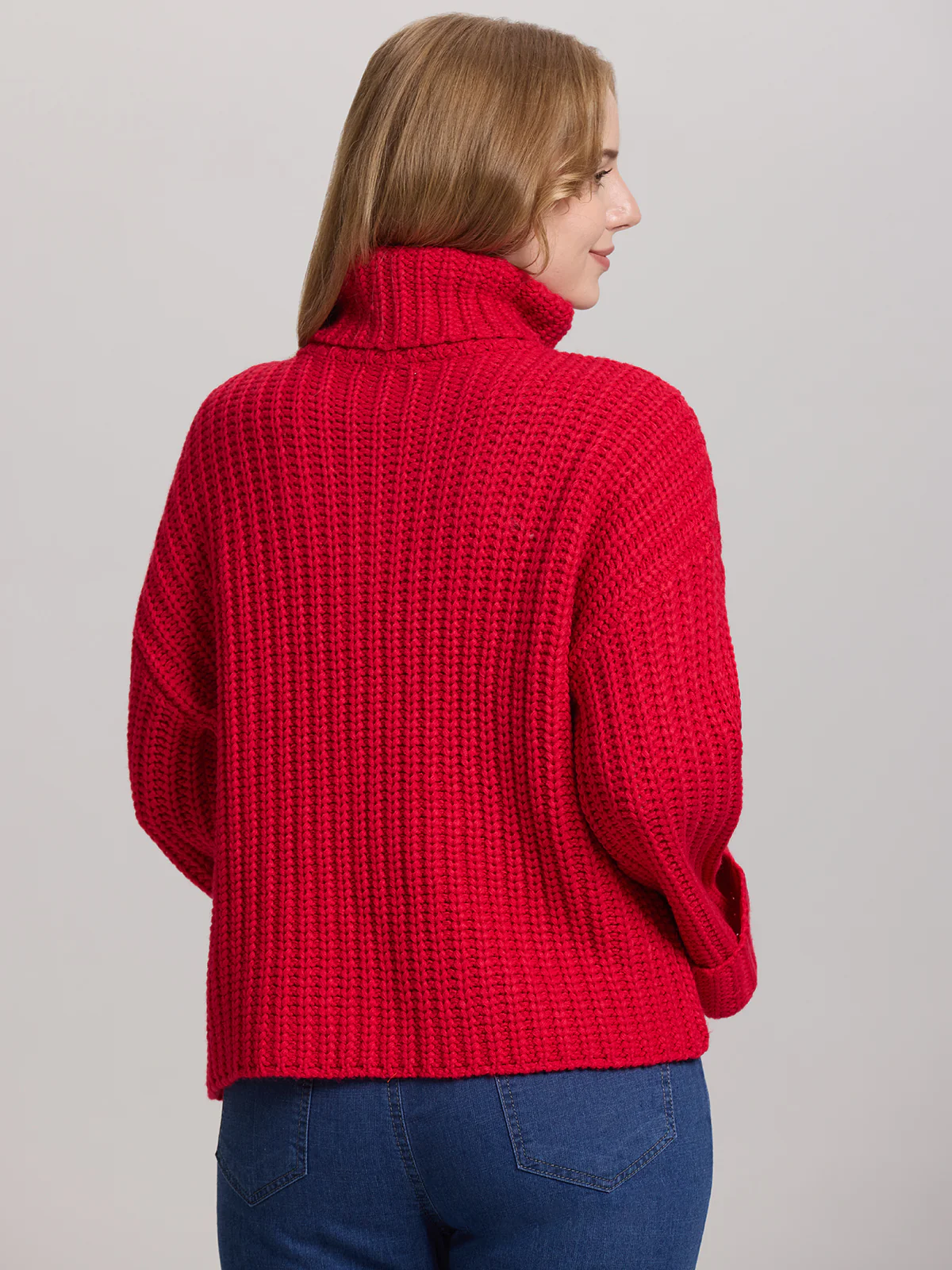 Vida: Turtleneck Shaker Pullover - Image 3