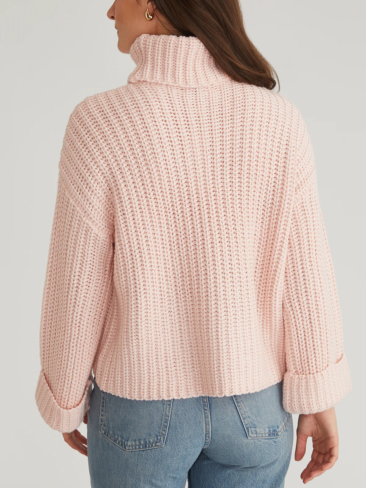 Vida: Turtleneck Shaker Pullover - Image 3