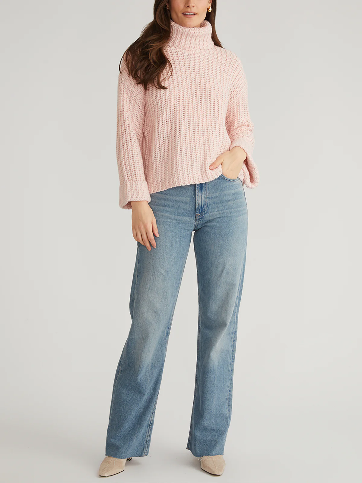 Vida: Turtleneck Shaker Pullover - Image 4