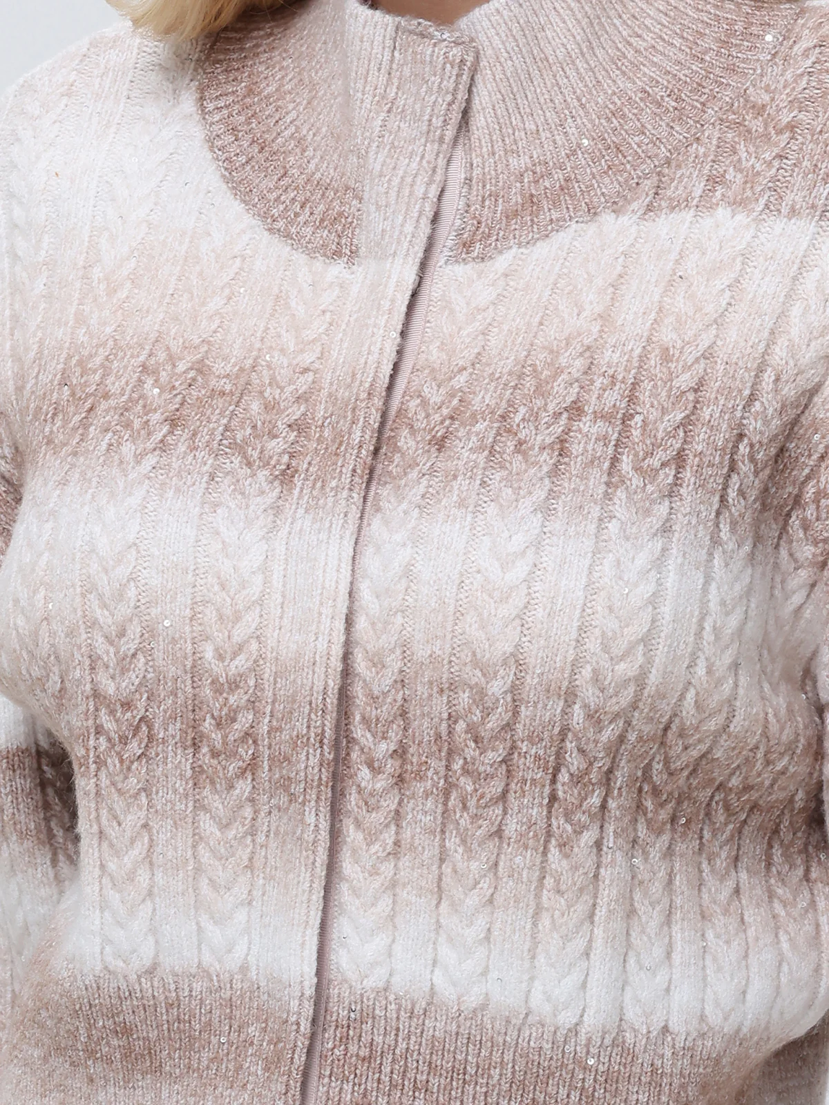 Willow: Ombre Sequin Crop Cardigan - Image 4