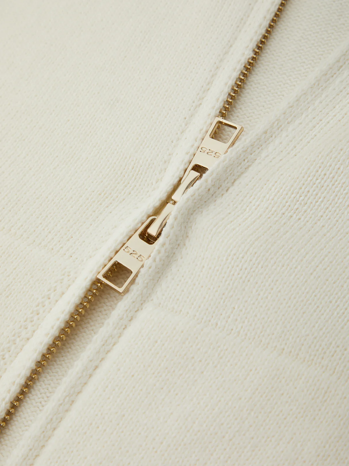 Lara: Zip Front Cotton Sweater Jacket - Image 4