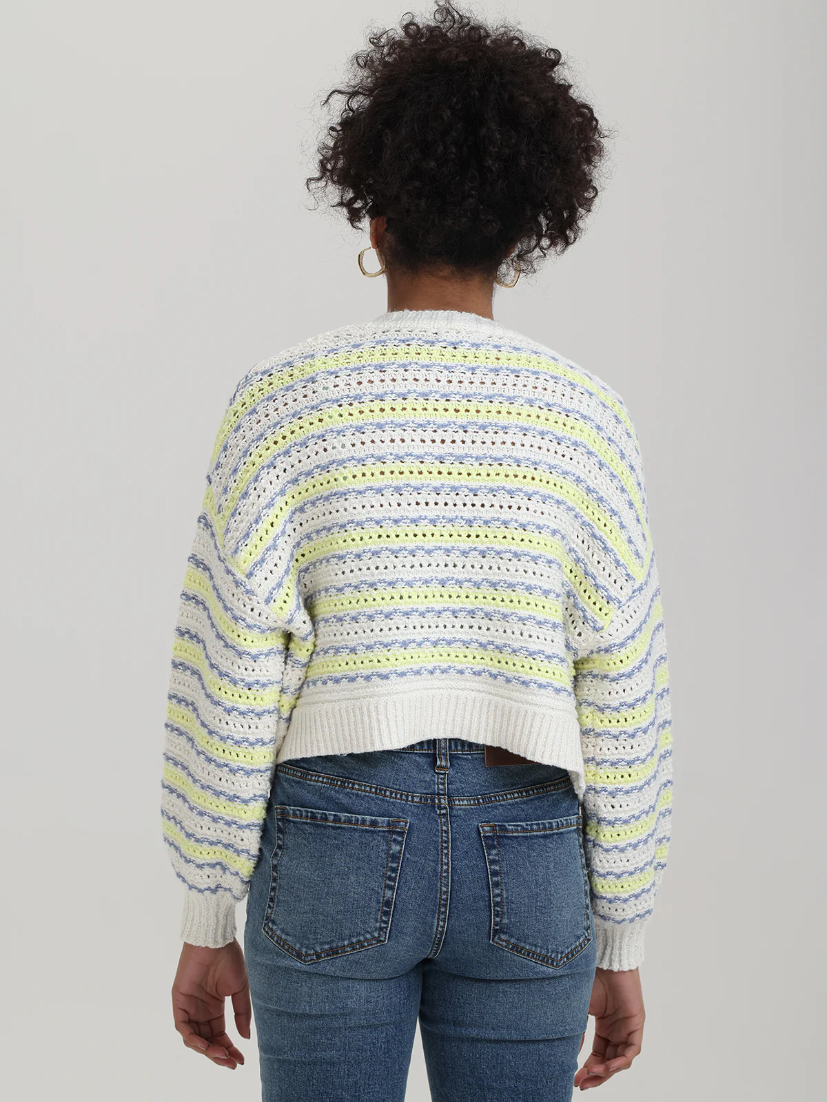 Zoe: Crimped Mix Cardigan - Image 3